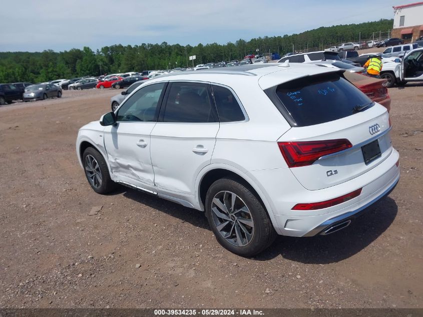 2023 Audi Q5 Premium Plus 45 Tfsi S Line Quattro VIN: WA1EAAFY5P2114932 Lot: 39534235