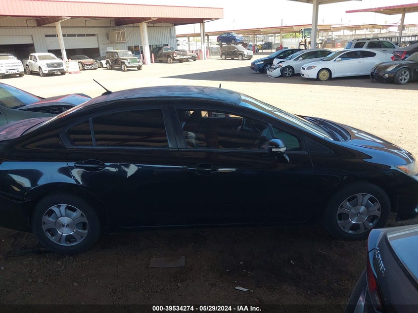 2012 Honda Civic Hybrid VIN: JHMFB4F31CS008371 Lot: 39534274