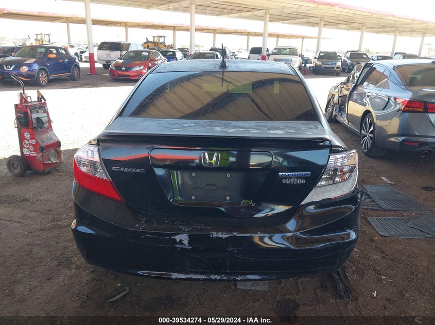 2012 Honda Civic Hybrid VIN: JHMFB4F31CS008371 Lot: 39534274