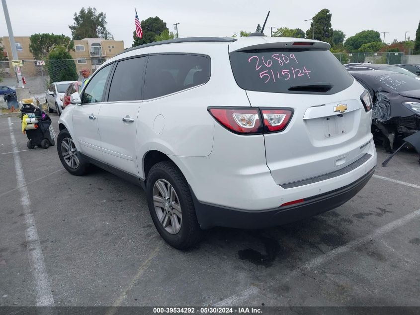 2016 Chevrolet Traverse 2Lt VIN: 1GNKRHKD3GJ142156 Lot: 39534292