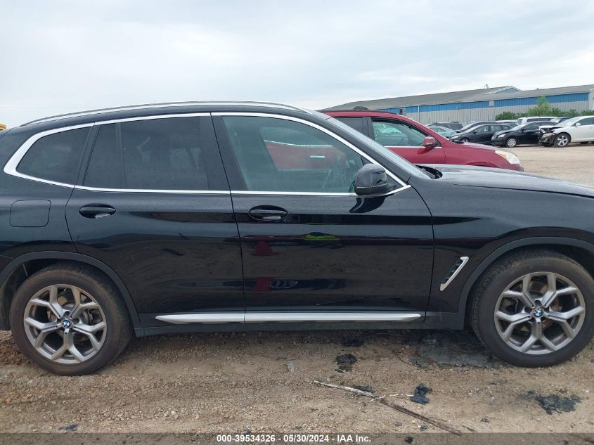 2023 BMW X3 Sdrive30I VIN: 5UX43DP08P9R48155 Lot: 39534326