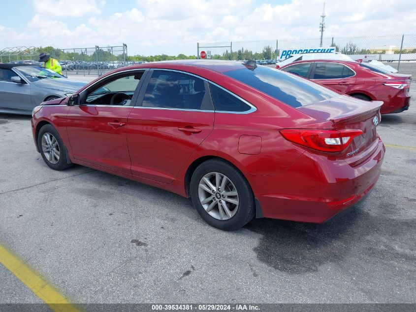 2016 Hyundai Sonata Se VIN: 5NPE24AF6GH407134 Lot: 39534381