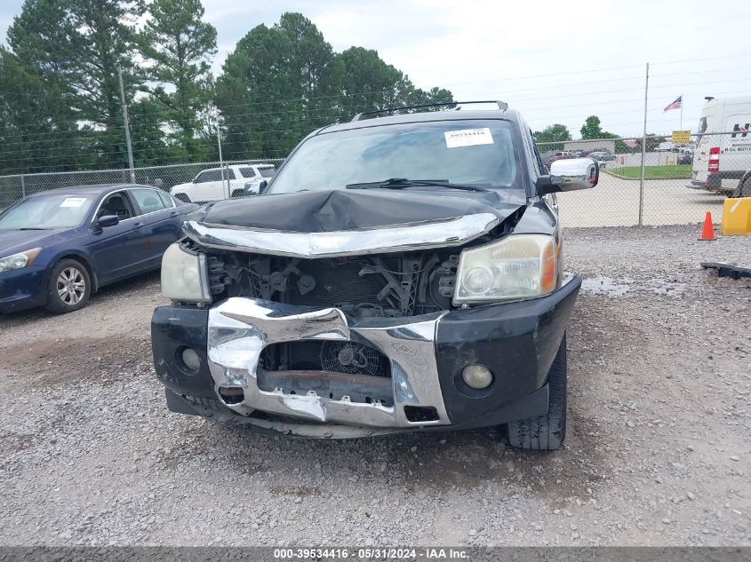 2007 Nissan Armada Le VIN: 5N1BA08A17N722914 Lot: 39534416