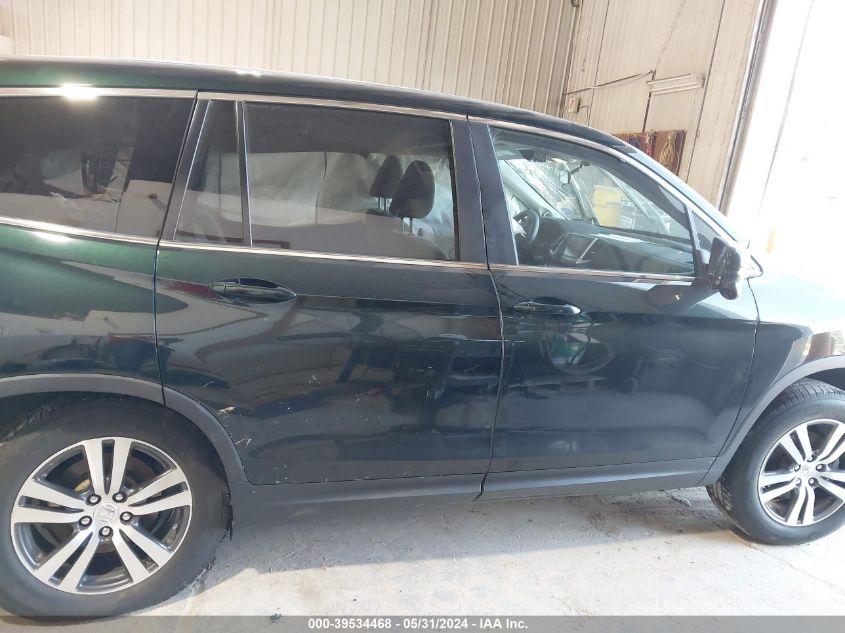 2018 Honda Pilot Ex VIN: 5FNYF6H39JB018762 Lot: 39534468