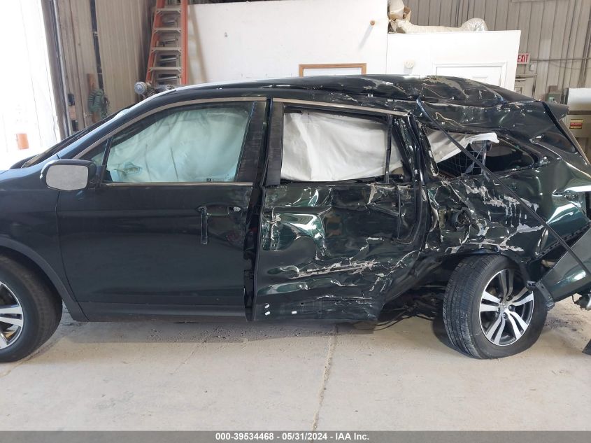 2018 Honda Pilot Ex VIN: 5FNYF6H39JB018762 Lot: 39534468