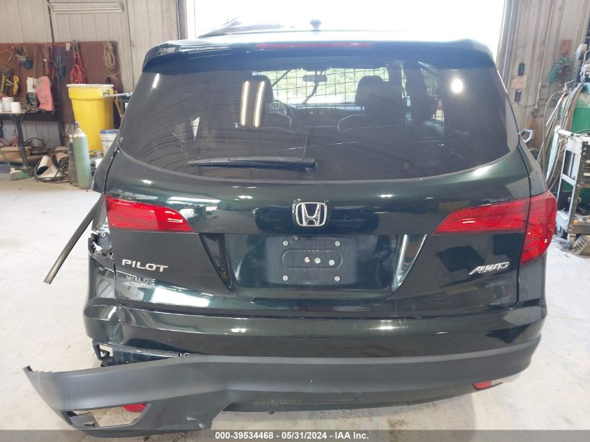 2018 Honda Pilot Ex VIN: 5FNYF6H39JB018762 Lot: 39534468