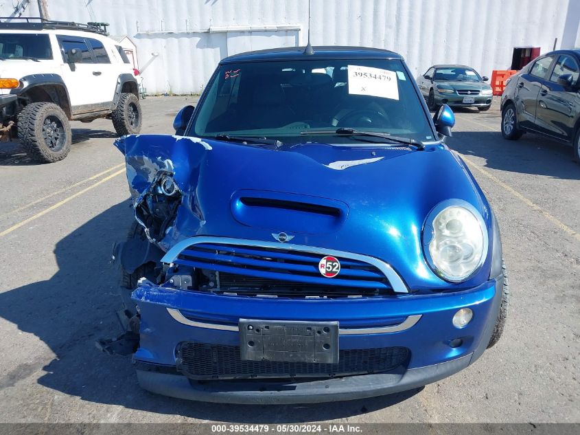 2007 Mini Cooper S VIN: WMWRH33507TJ43237 Lot: 39534479