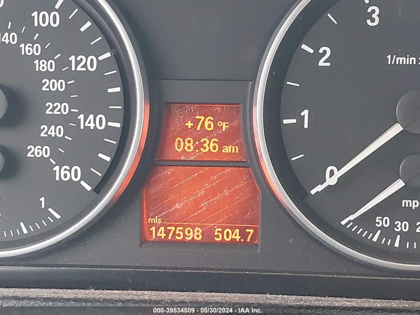 2007 BMW 328I VIN: WBAVA37597NL10745 Lot: 39534509