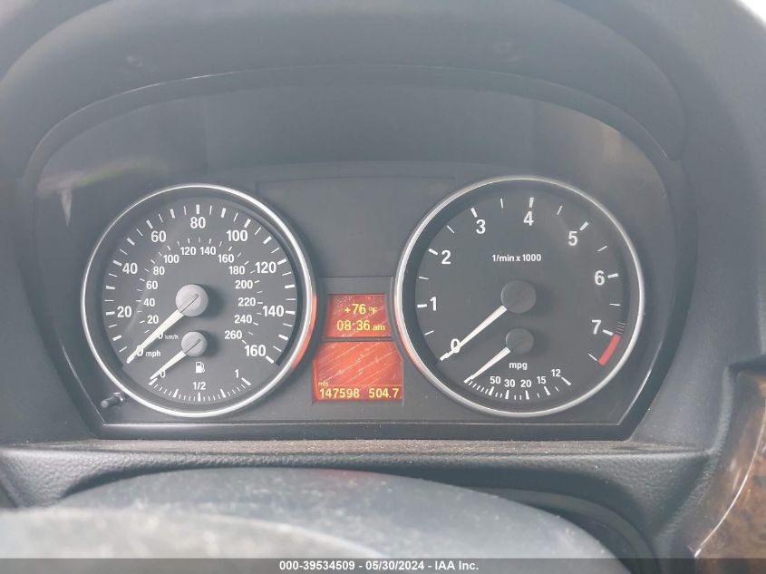 2007 BMW 328I VIN: WBAVA37597NL10745 Lot: 39534509