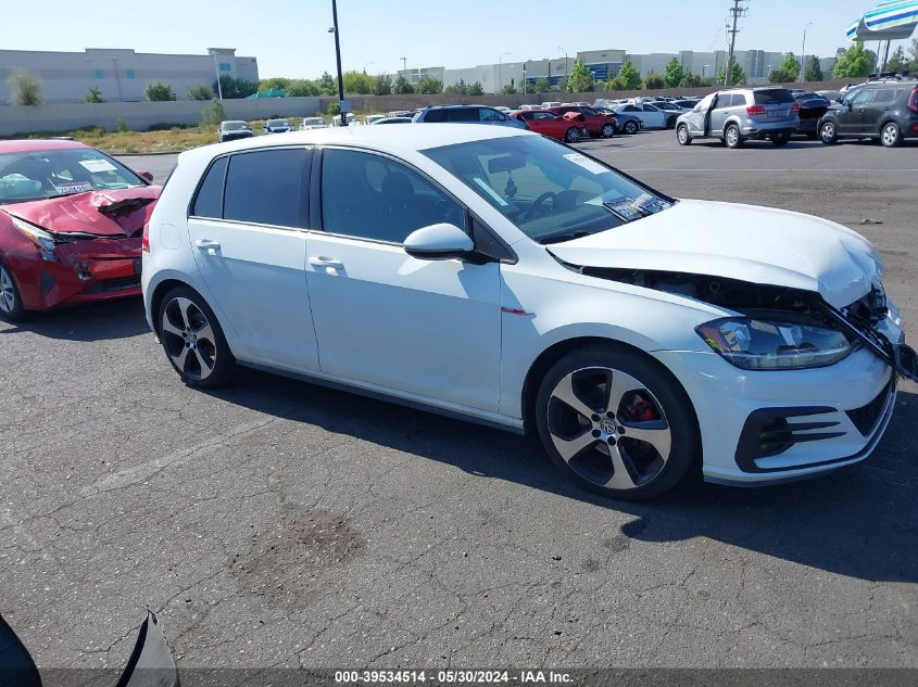 2018 Volkswagen Golf Gti 2.0T Autobahn/2.0T S/2.0T Se VIN: 3VW447AU3JM297082 Lot: 39534514