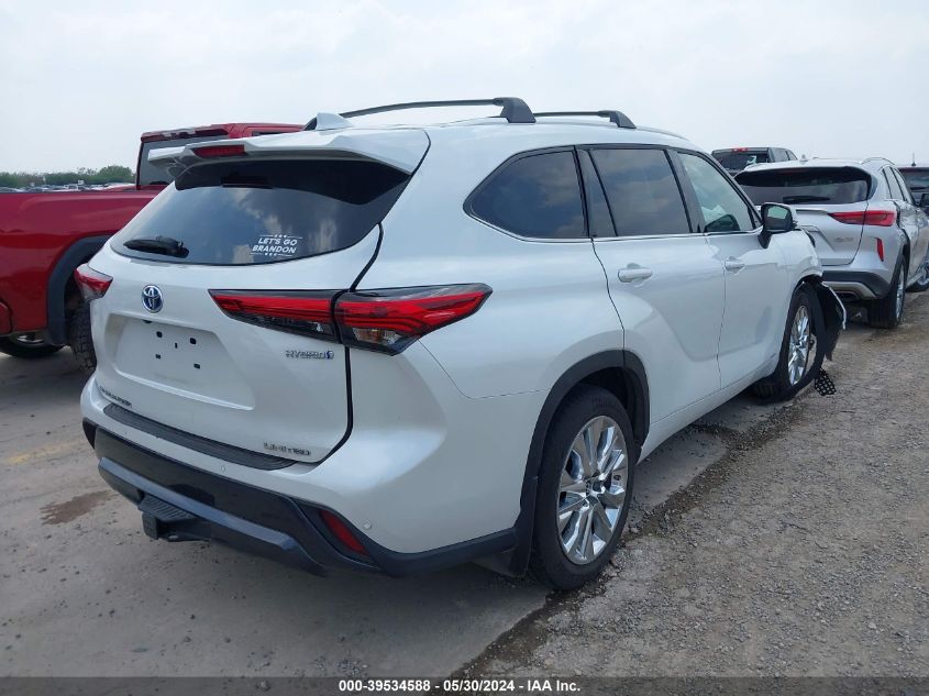 2023 Toyota Highlander Hybrid Limited/Hybrid Platinum VIN: 5TDXBRCH7PS576710 Lot: 39534588