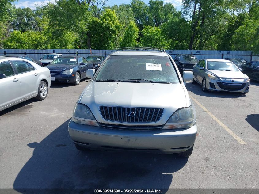 1999 Lexus Rx 300 VIN: JT6HF10U3X0091101 Lot: 39534590