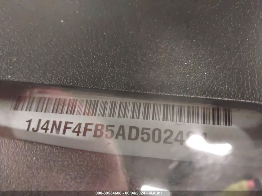 2010 Jeep Compass Sport VIN: 1J4NF4FB5AD502494 Lot: 39534608