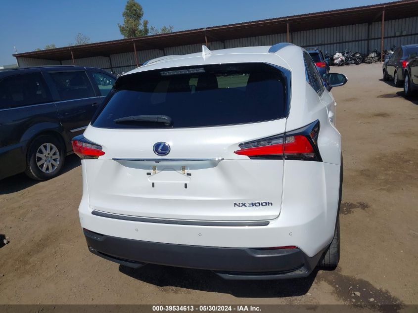 2016 Lexus Nx 300H VIN: JTJBJRBZ3G2046892 Lot: 39534613