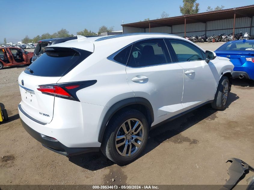 2016 Lexus Nx 300H VIN: JTJBJRBZ3G2046892 Lot: 39534613