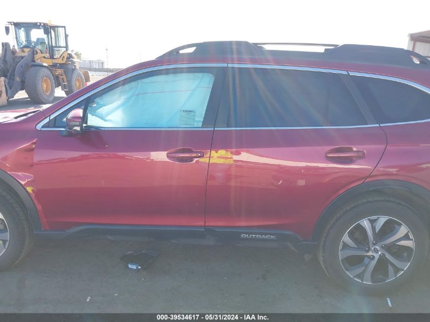 2021 Subaru Outback Limited VIN: 4S4BTANC1M3170411 Lot: 39534617