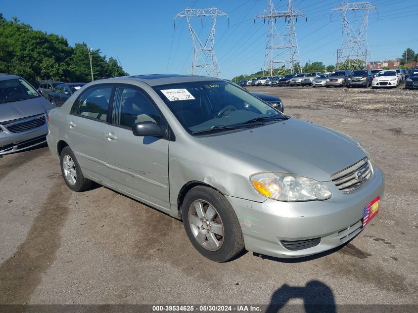 2004 Toyota Corolla Le VIN: 2T1BR32E64C183280 Lot: 39534625