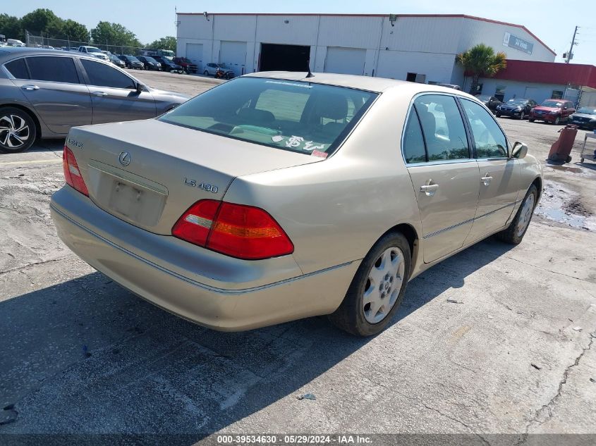 2003 Lexus Ls 430 VIN: JTHBN30F730097474 Lot: 39534630