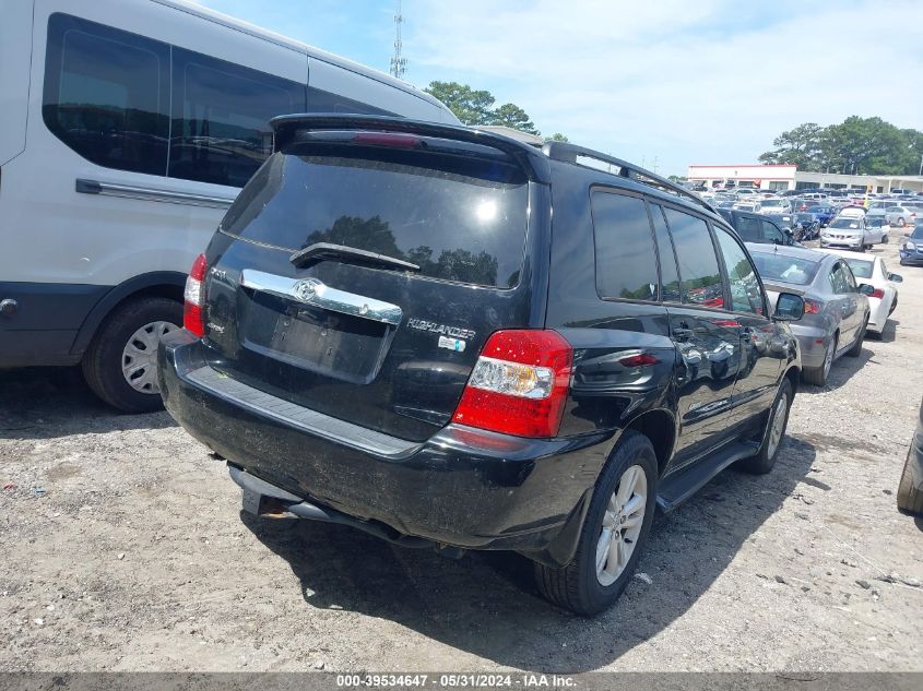 2006 Toyota Highlander Hybrid VIN: JTEEW21A760028986 Lot: 39534647