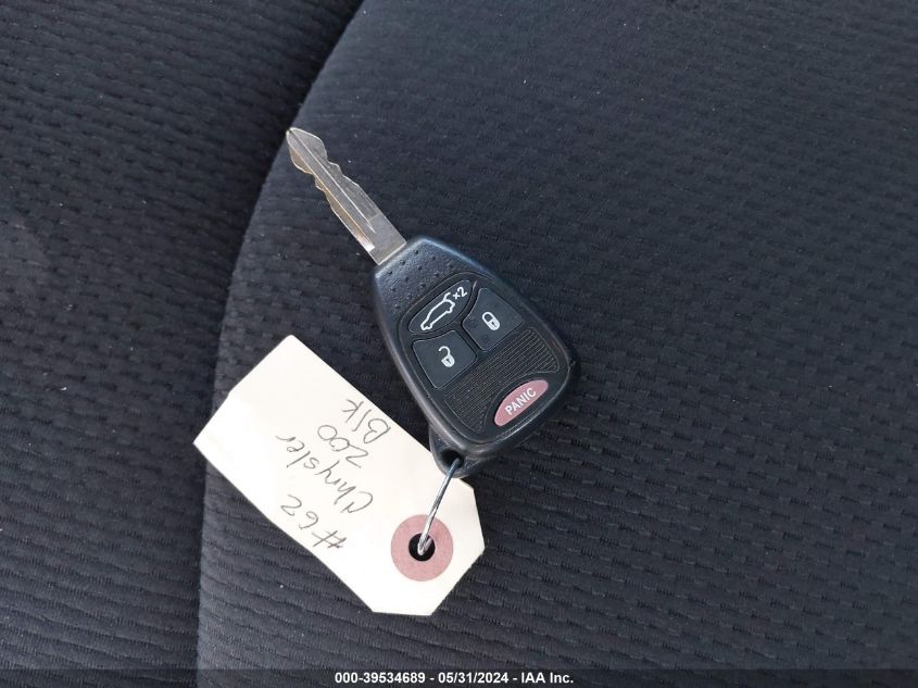 2013 Chrysler 200 Lx VIN: 1C3CCBAB4DN671510 Lot: 39534689