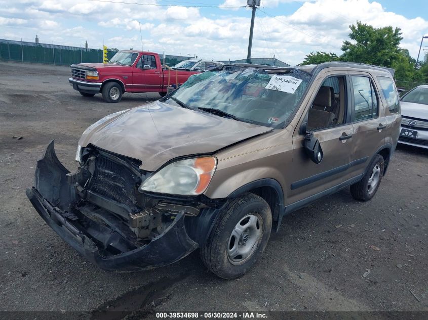 2004 Honda Cr-V Lx VIN: SHSRD68414U203937 Lot: 39534698