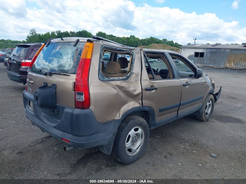 2004 Honda Cr-V Lx VIN: SHSRD68414U203937 Lot: 39534698