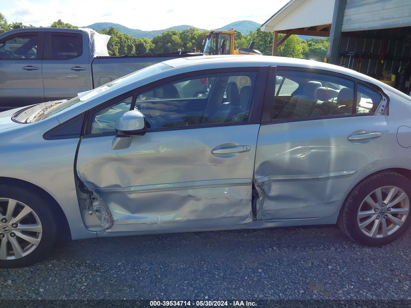 2012 Honda Civic Ex VIN: 19XFB2F88CE306159 Lot: 39534714