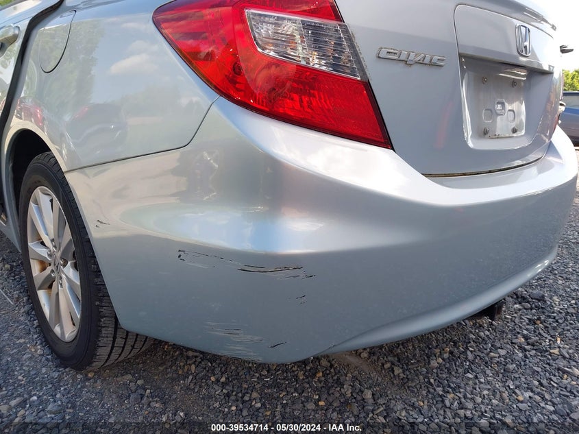 2012 Honda Civic Ex VIN: 19XFB2F88CE306159 Lot: 39534714