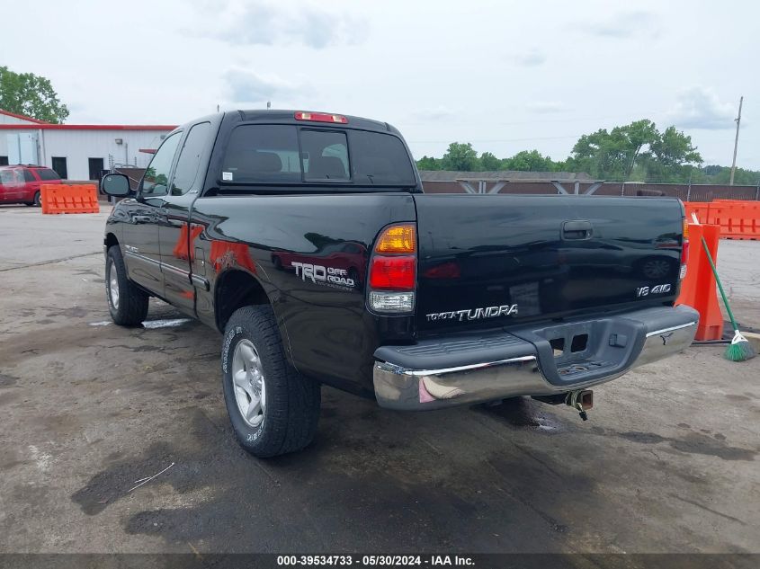 2000 Toyota Tundra Ltd V8 VIN: 5TBBT4810YS114652 Lot: 39534733