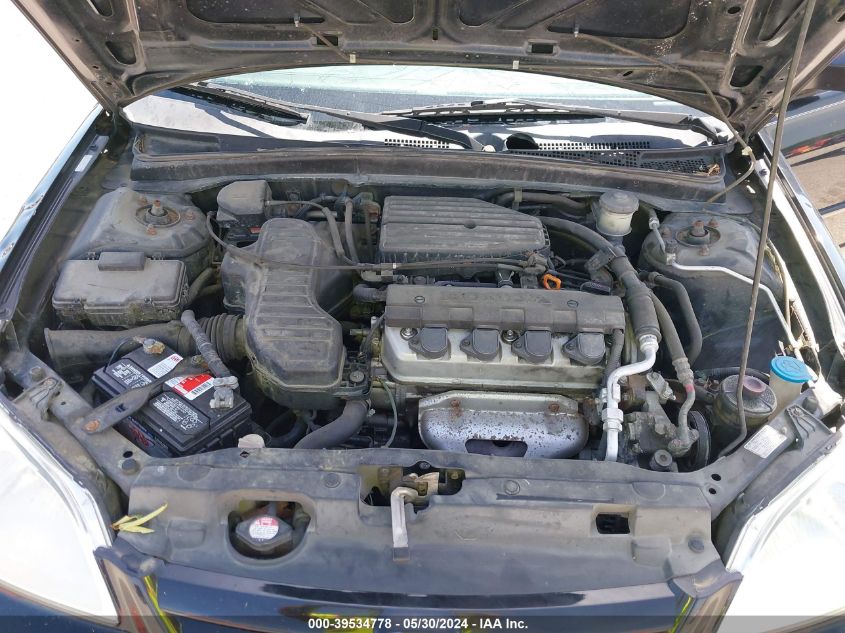 2003 Honda Civic Lx VIN: 1HGES165X3L017479 Lot: 39534778