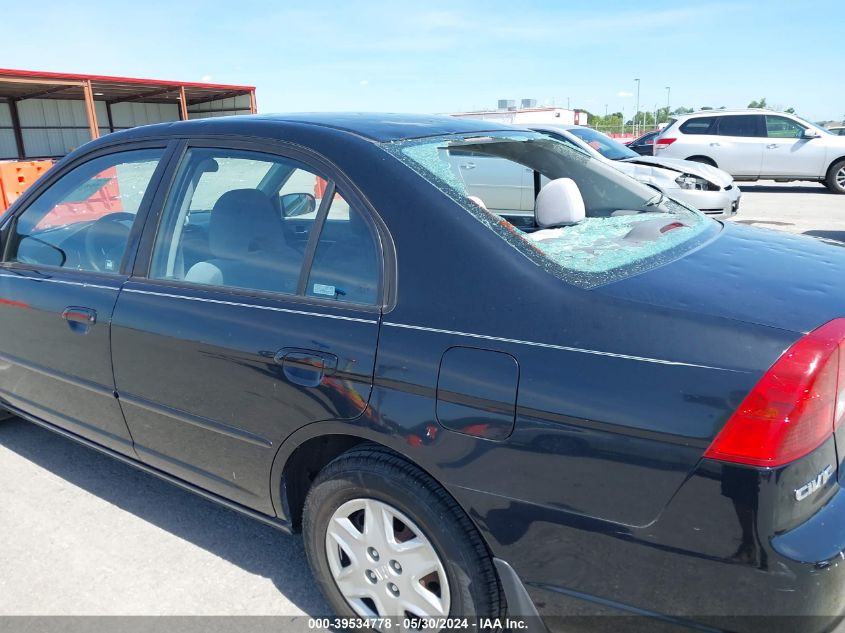 2003 Honda Civic Lx VIN: 1HGES165X3L017479 Lot: 39534778