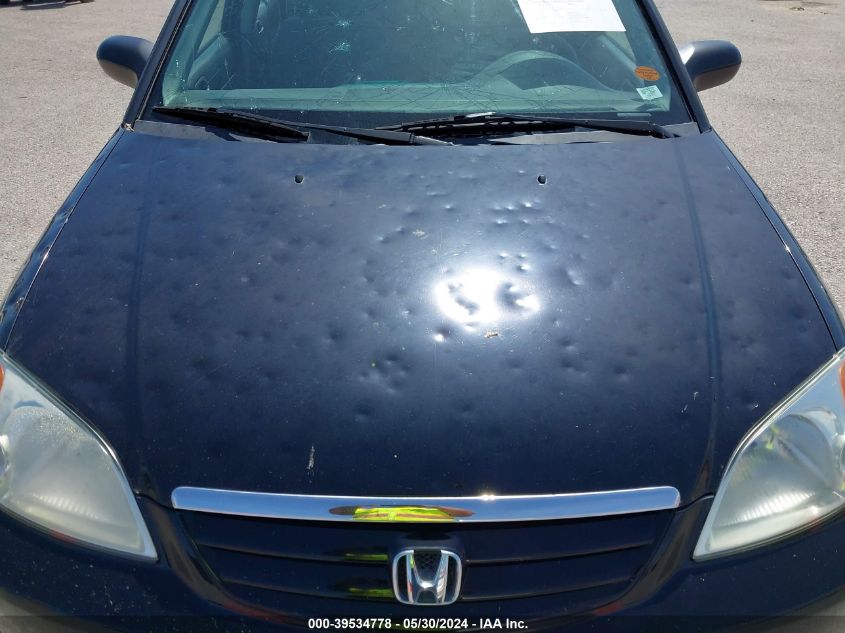 2003 Honda Civic Lx VIN: 1HGES165X3L017479 Lot: 39534778