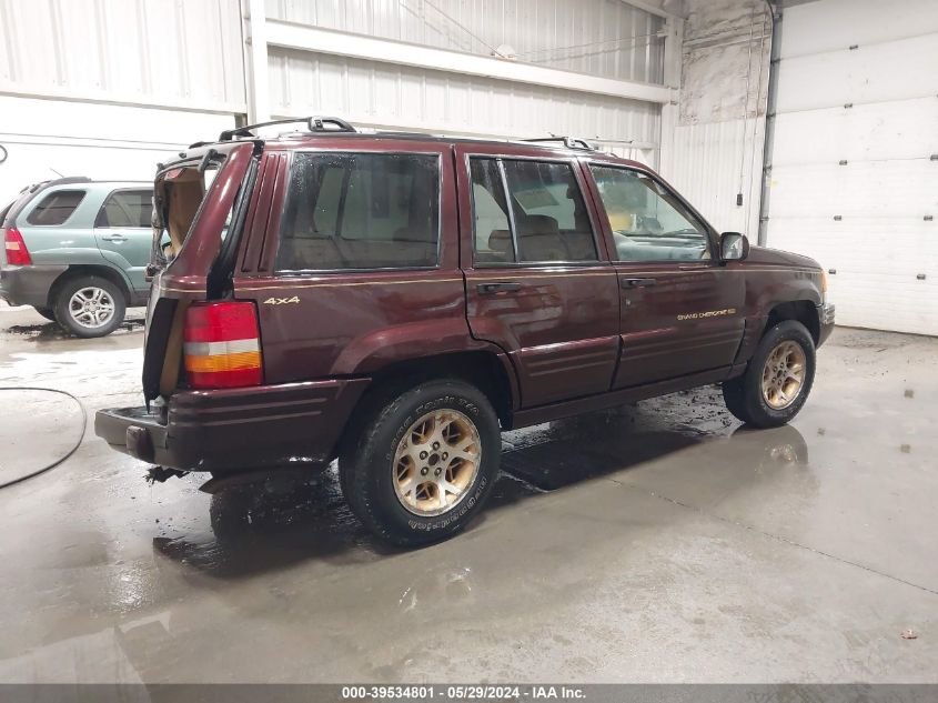 1996 Jeep Grand Cherokee Limited VIN: 1J4GZ78S3TC166304 Lot: 39534801