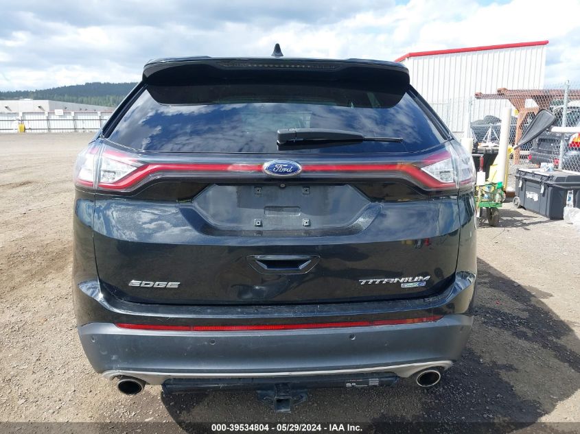 2015 Ford Edge Titanium VIN: 2FMTK4K94FBB56426 Lot: 39534804