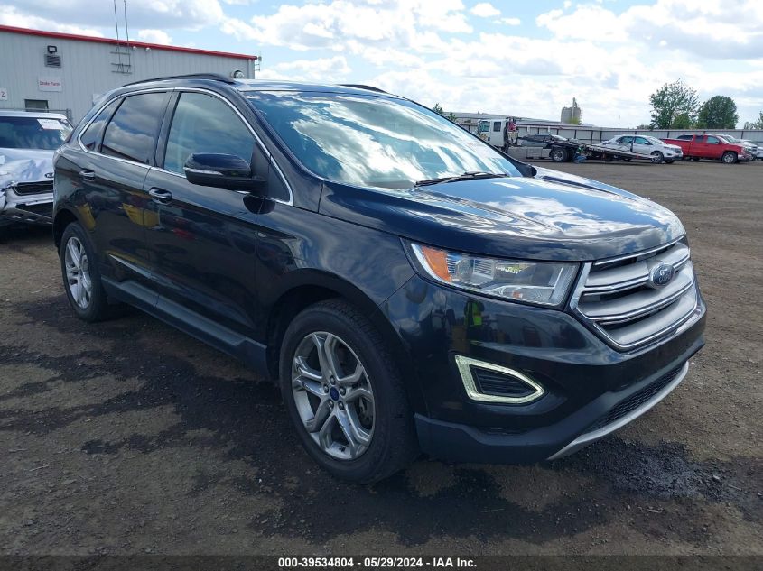 2015 Ford Edge Titanium VIN: 2FMTK4K94FBB56426 Lot: 39534804