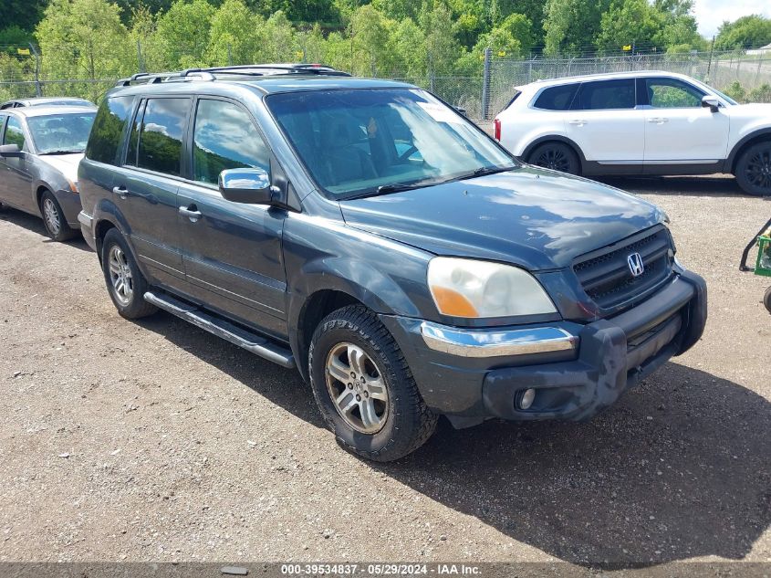 2005 Honda Pilot Ex-L VIN: 5FNYF18585B045476 Lot: 39534837