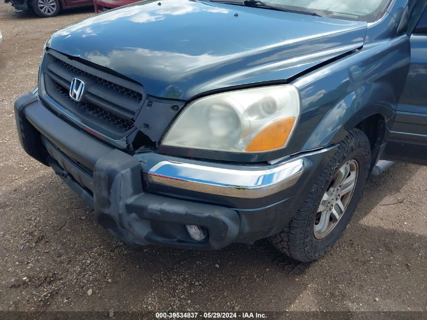 2005 Honda Pilot Ex-L VIN: 5FNYF18585B045476 Lot: 39534837