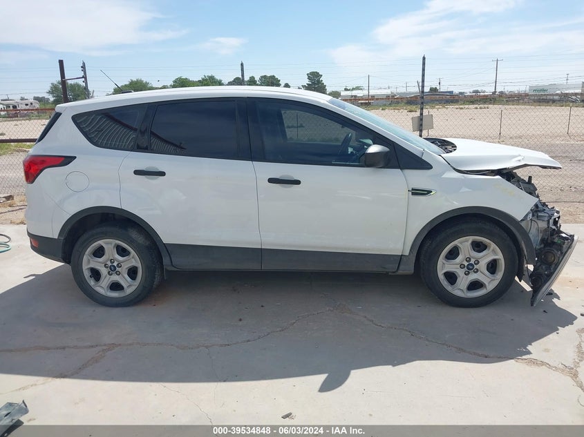 VIN 1FMCU0F74KUB01250 2019 FORD ESCAPE S