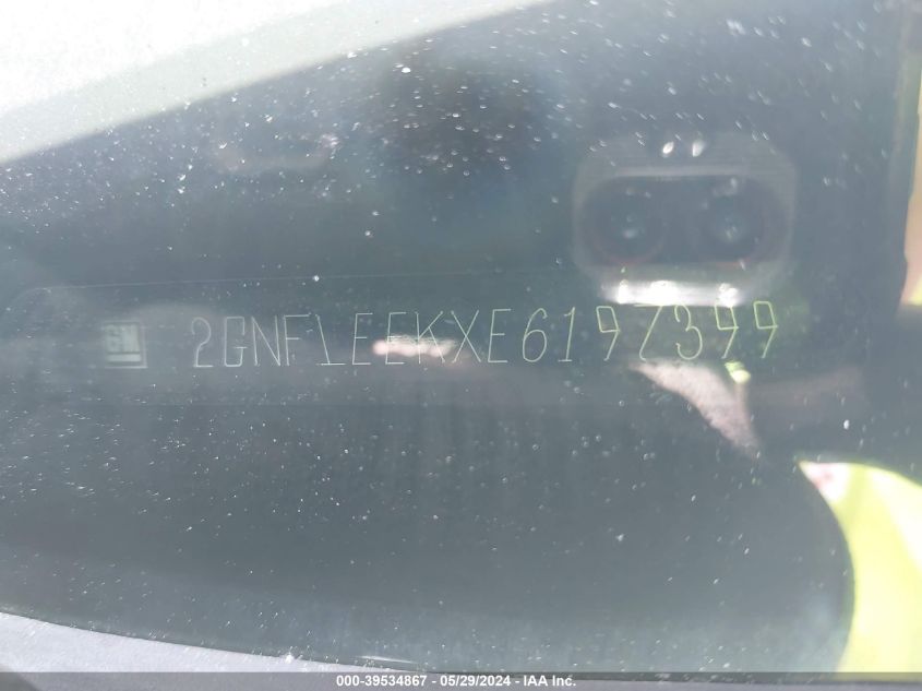 2014 Chevrolet Equinox Ls VIN: 2GNFLEEKXE6197399 Lot: 39534867