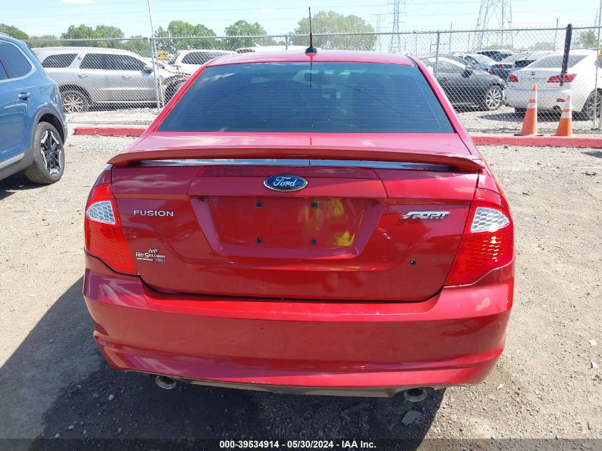 2010 Ford Fusion Sport VIN: 3FAHP0KCXAR203698 Lot: 39534914