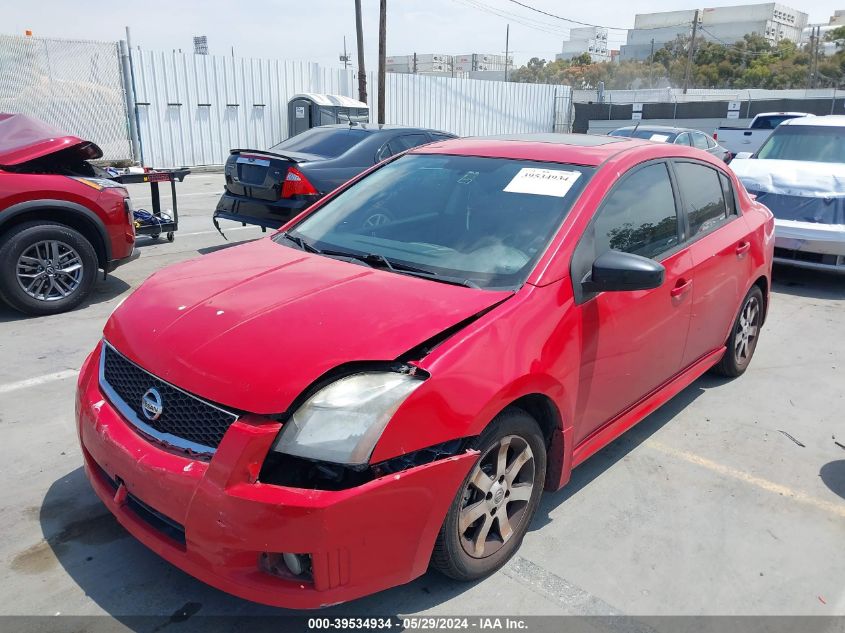 2012 Nissan Sentra 2.0 Sr VIN: 3N1AB6APXCL772139 Lot: 39534934