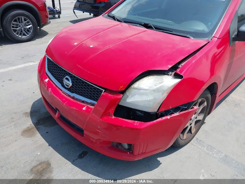 2012 Nissan Sentra 2.0 Sr VIN: 3N1AB6APXCL772139 Lot: 39534934