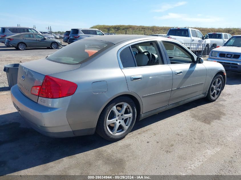 2004 Infiniti G35 VIN: JNKCV51E24M618388 Lot: 39534944