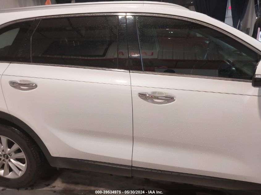 2019 Kia Sorento 2.4L Lx VIN: 5XYPG4A30KG549446 Lot: 39534975