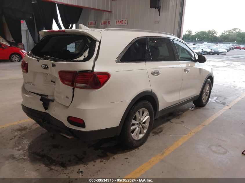 2019 Kia Sorento 2.4L Lx VIN: 5XYPG4A30KG549446 Lot: 39534975