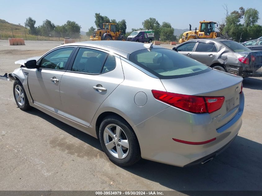 2015 Kia Optima Lx VIN: 5XXGM4A77FG457000 Lot: 39534979