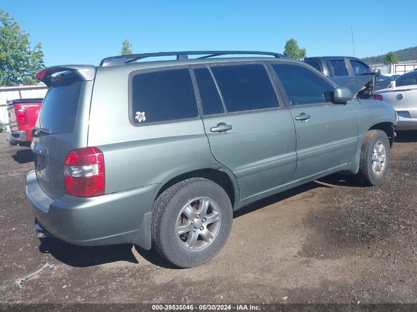 2006 Toyota Highlander Limited VIN: JTEDP21AX60110302 Lot: 39535046