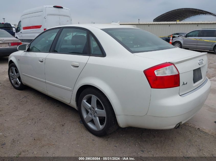 2005 Audi A4 1.8T Special Edition VIN: WAULC68E45A125167 Lot: 39535084