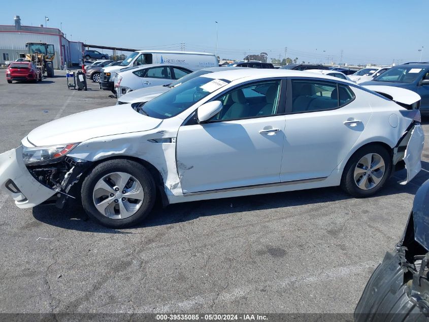 2016 Kia Optima Hybrid VIN: KNAGM4AD4G5095829 Lot: 39535085