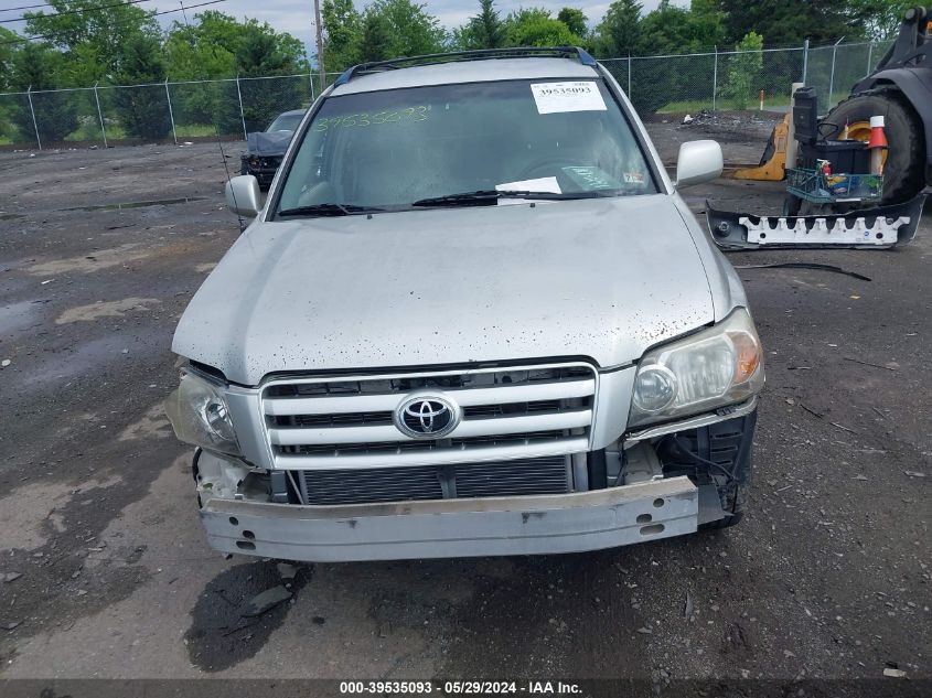 2005 Toyota Highlander V6 VIN: JTEDP21A250078458 Lot: 39535093